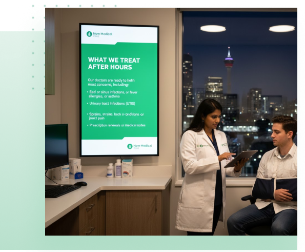 Why choose Now Medical Clinic - experienced doctors and extended hours in Calgary